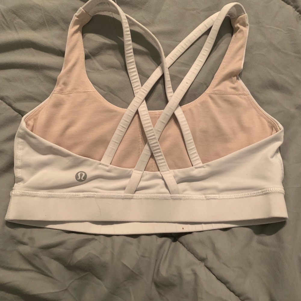 Lululemon white size 6 sports bra